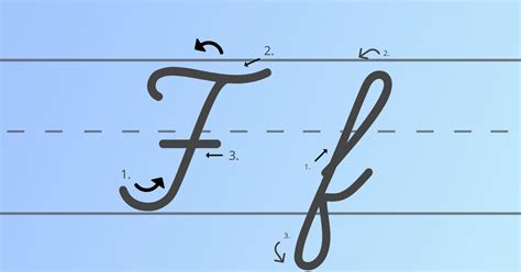 how do you write a cursive f